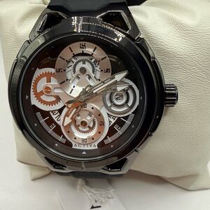 Invicta Black Men's Watch with Silver Accents